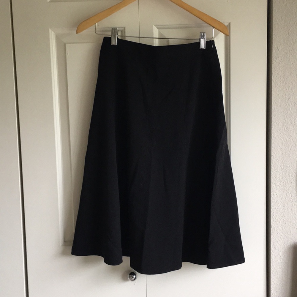 Black flowy midi skit